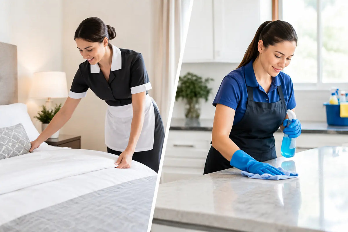 Housekeeping Versus House Cleaning Services